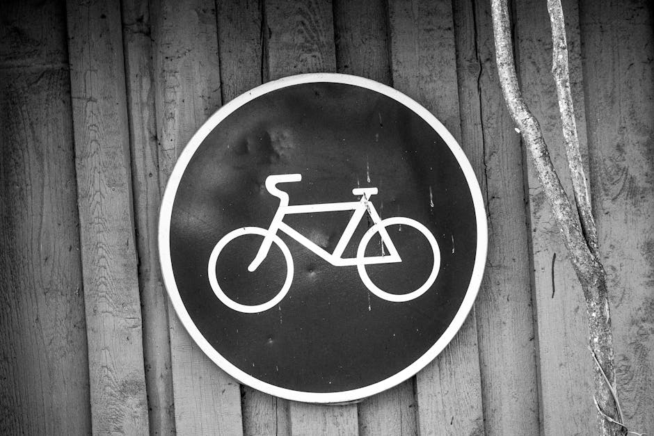 Cycle path sign