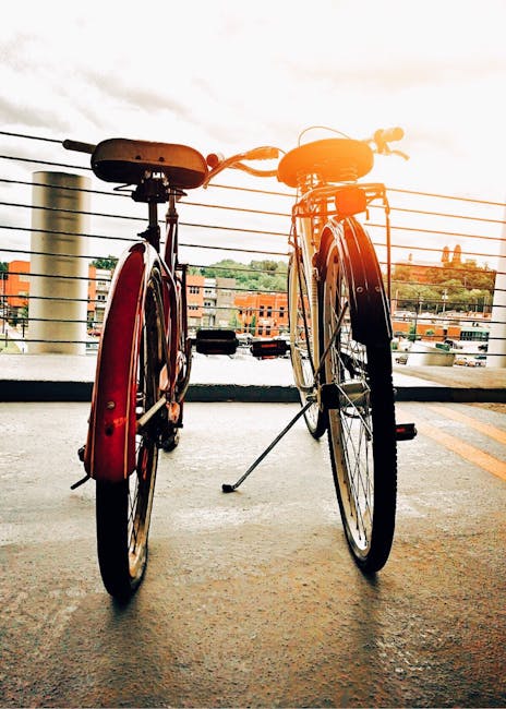 Two bikes parked